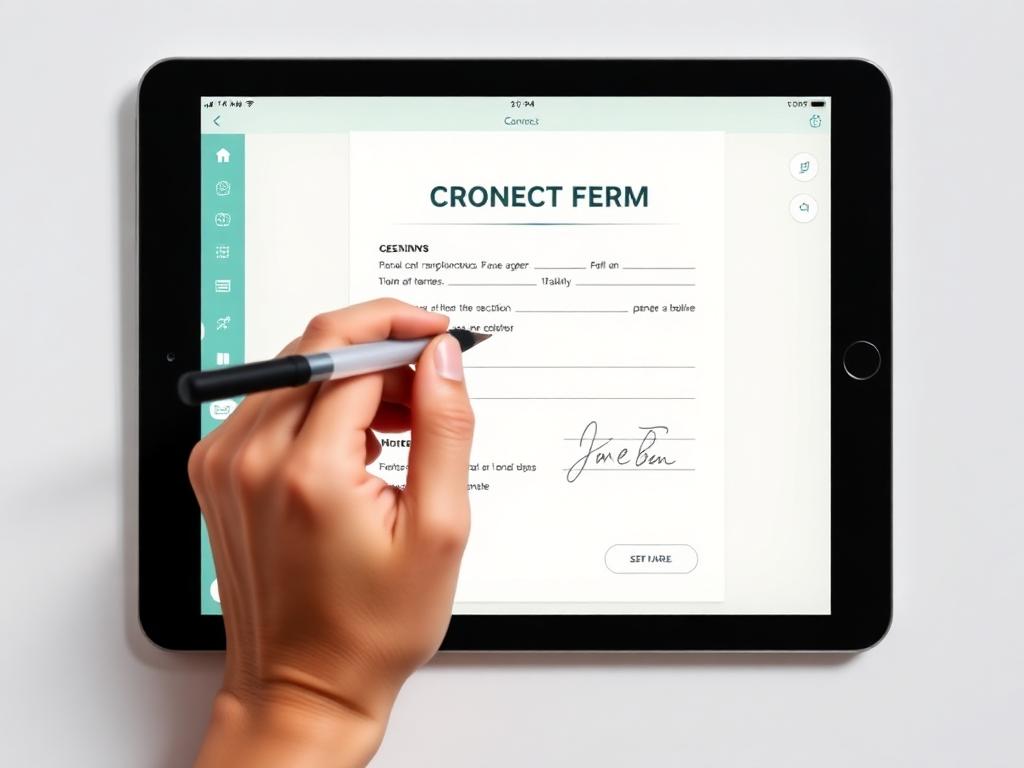 Consentimientos firmados en tablet